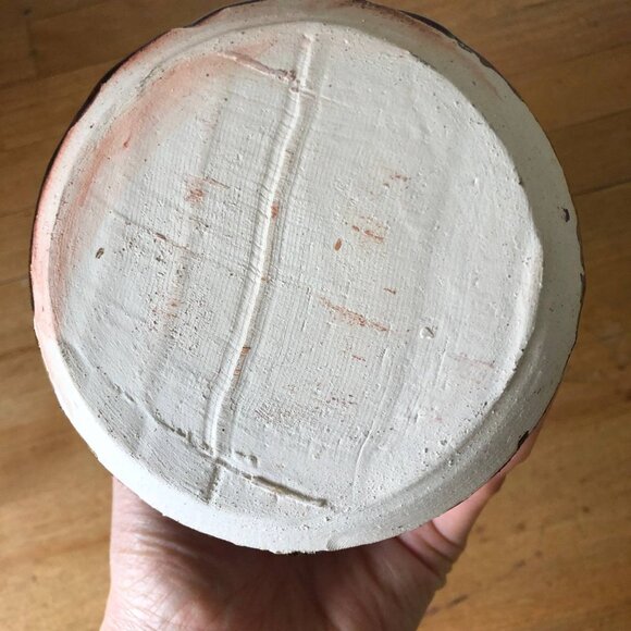 Vintage CK Art Pottery Ceramic Brown Moonshine Whiskey Jug 5 2/3" H - Picture 5 of 8